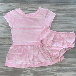 ⭐Wonder Nation Baby Girls 2-Piece Dress Set, Size 3–6M⭐